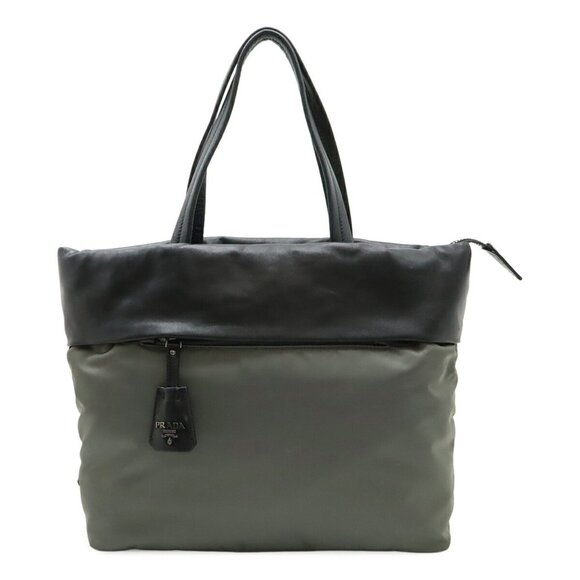 PRADA Black Leather Tote Bag - Picture 1 of 10